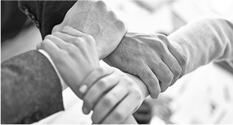 Joined hands in collaboration