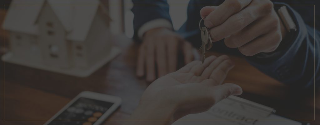 Handing over house keys