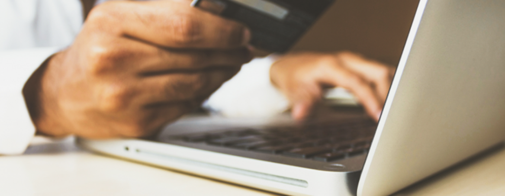 Online shopping with credit card